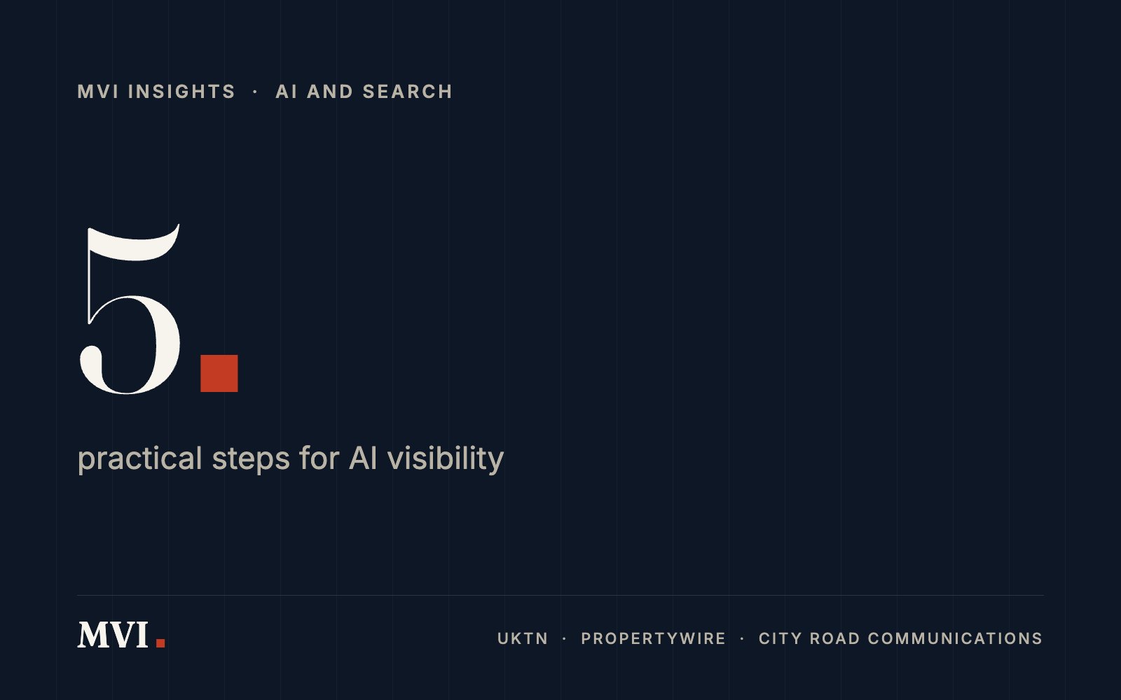 Five things B2B brands should do now about AI visibility